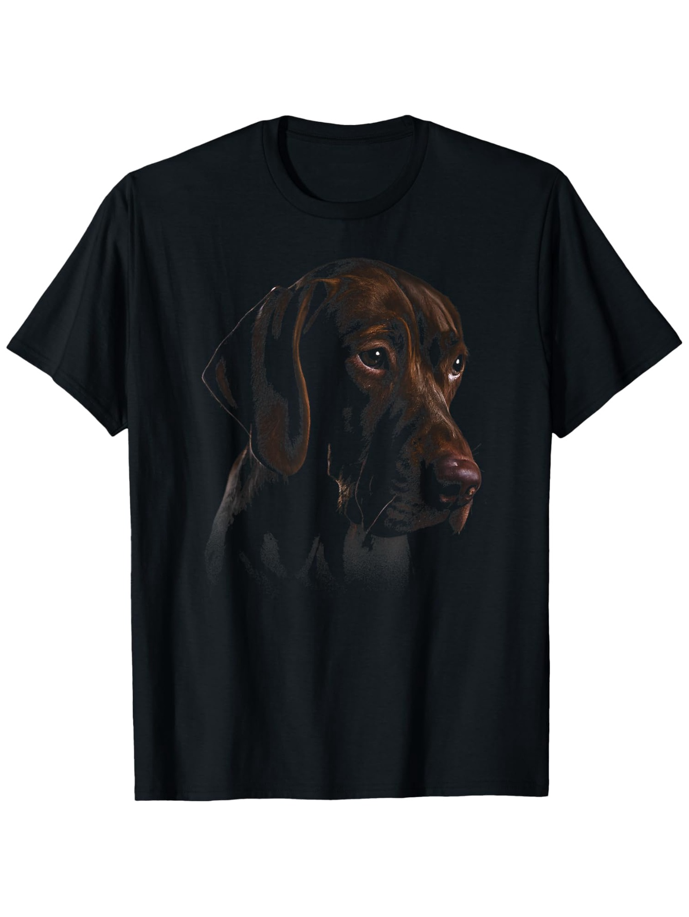 Men's Graphic T-Shirt Realistic Gentle Eyes With Subtle Shadow And Soft Light Dog