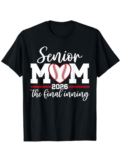 Men's Graphic T-Shirt Senior 2026 The Final Inning Baseball Mom