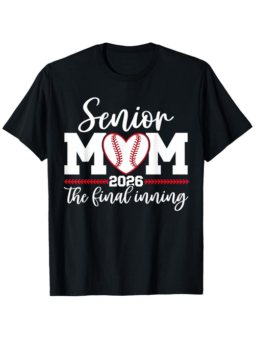 Men's Graphic T-Shirt Senior 2026 The Final Inning Baseball Mom