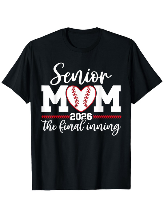 Men's Graphic T-Shirt Senior 2026 The Final Inning Baseball Mom
