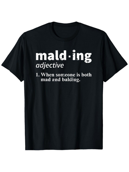 Men's Graphic T-Shirt Malding Definition Parody Text With Playful Dictionary Style Design T Shirt