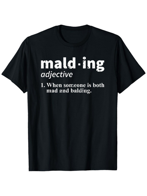 Men's Graphic T-Shirt Malding Definition Parody Text With Playful Dictionary Style Design T Shirt