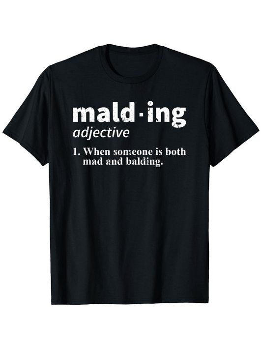 Men's Graphic T-Shirt Malding Definition Parody Text With Playful Dictionary Style Design T Shirt