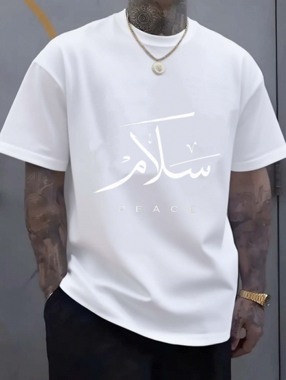 Men's Graphic T-Shirt 100% Cotton Short Sleeve T-Shirt - American Casual Round Neck Breathable Summer Tee with Plain White Black Navy Gray Dark Brown - Versatile Casual Attire & Summer Party Essential Machine Washabl_2