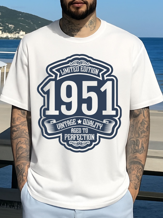 Men's Graphic T-Shirt Limited Edition Vintage Quality Aged To Perfection Year