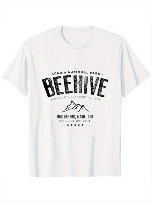 Women's Graphic T-Shirt Beehive Mountains And National Park Inspired Adventure Tee