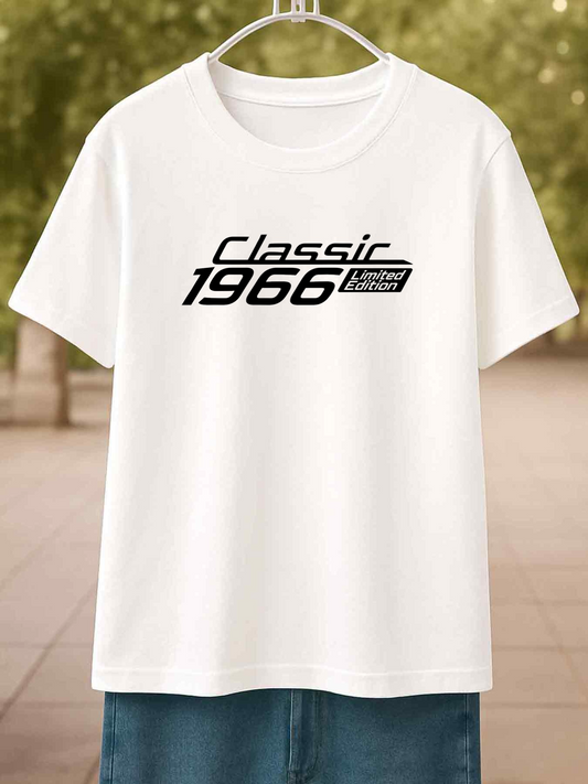 Men's Graphic T-Shirt Classic Black Bold Lettering With Speed Motif Typography Design
