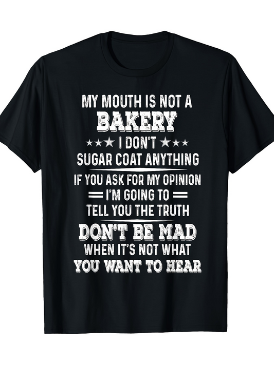 Men's Graphic T-Shirt Text Quote With Graphic Accent Bold Slogan Typography Statement Shirt