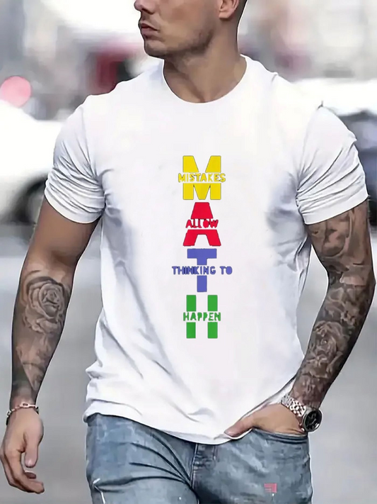 Men's Graphic T-Shirt Moving All Things To Happy Math