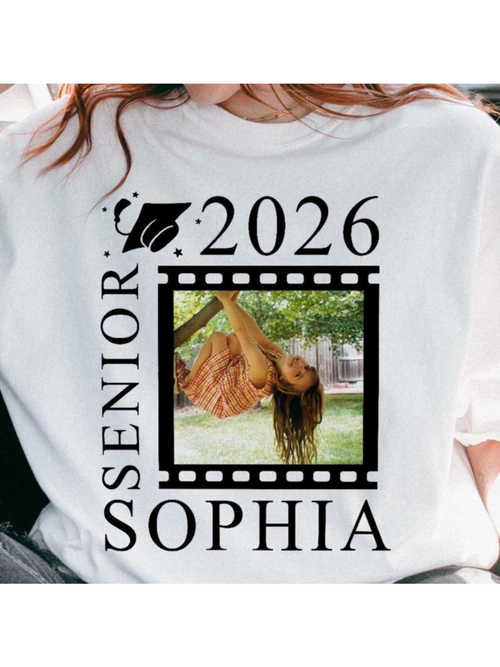 Men's Graphic T-Shirt Senior 2026 Sophia Film Frame Graduation Memory Tee