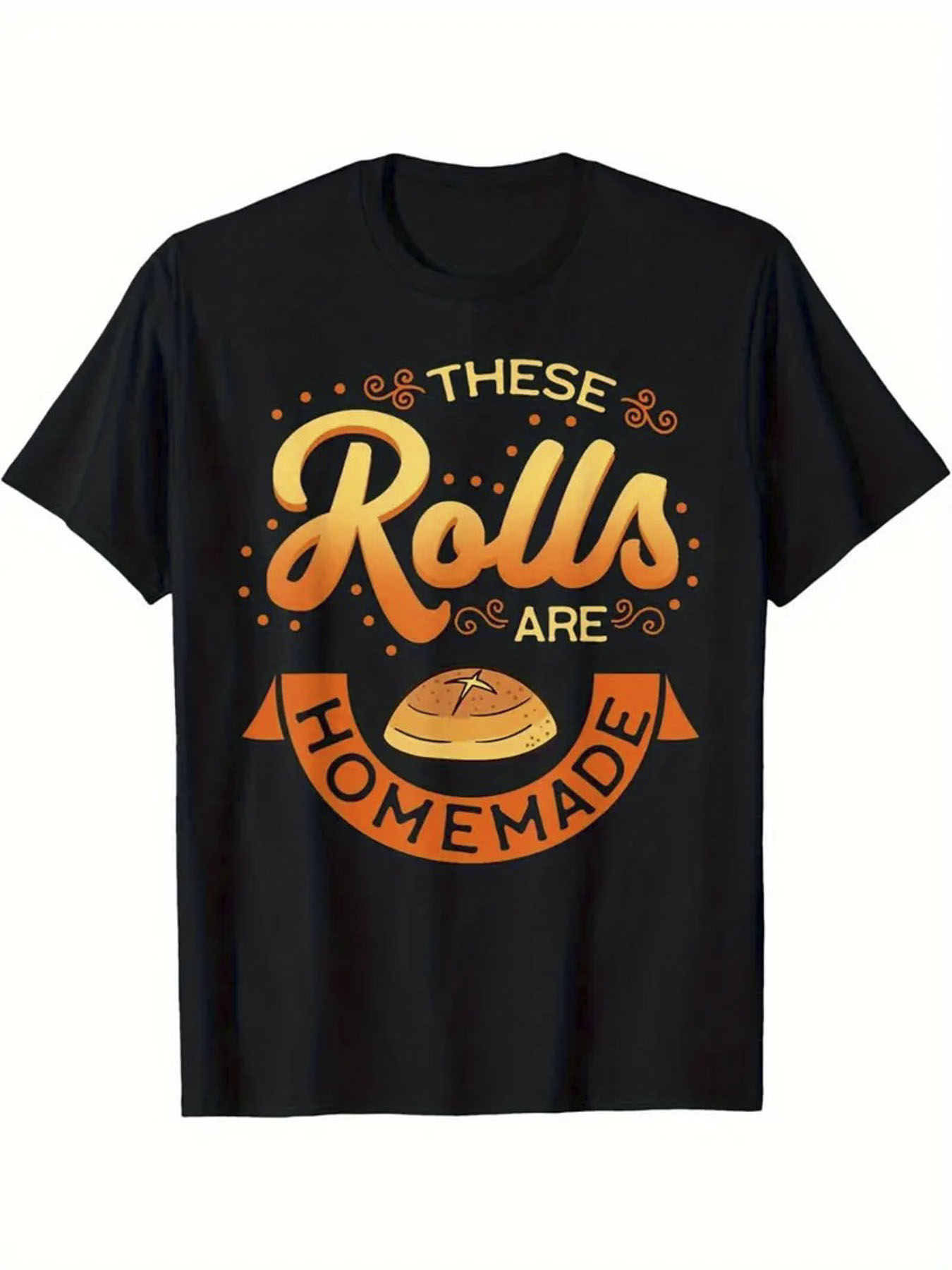 Men's Graphic T-Shirt These Rolls Are Homemade With Colorful Swirls And Freshly Baked Bread Roll