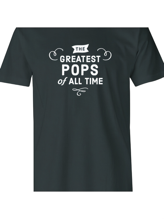 Men's Graphic T-Shirt The Greatest Pops Of All Time Bold Retro Typography Graphic T Shirt