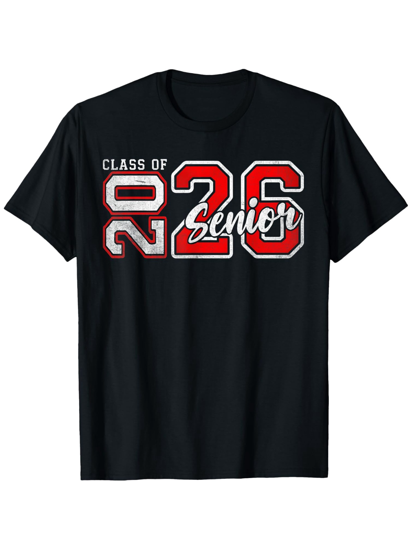 Men's Graphic T-Shirt Class Of 2026 Retro Varsity Print With Senior Lettering