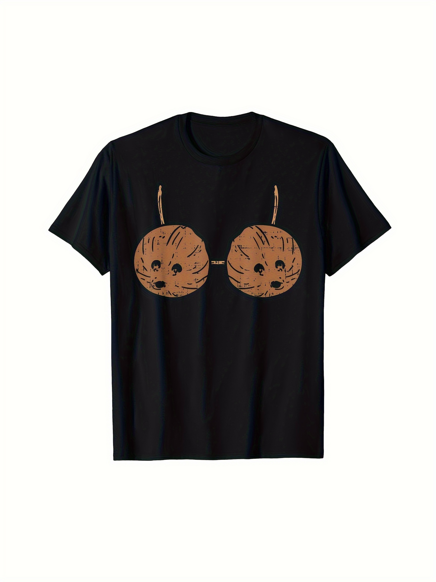 Men's Graphic T-Shirt Playful Kitty Cat Faces With Whiskers And Ears On Chest Cat