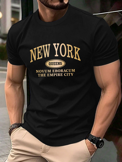 Men's Graphic T-Shirt Queens Novum Eboracum The Empire City New York