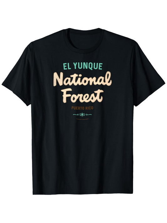 Men's Graphic T-Shirt El Yunque National Forest Tropical Typography On Soft Cotton T Shirt