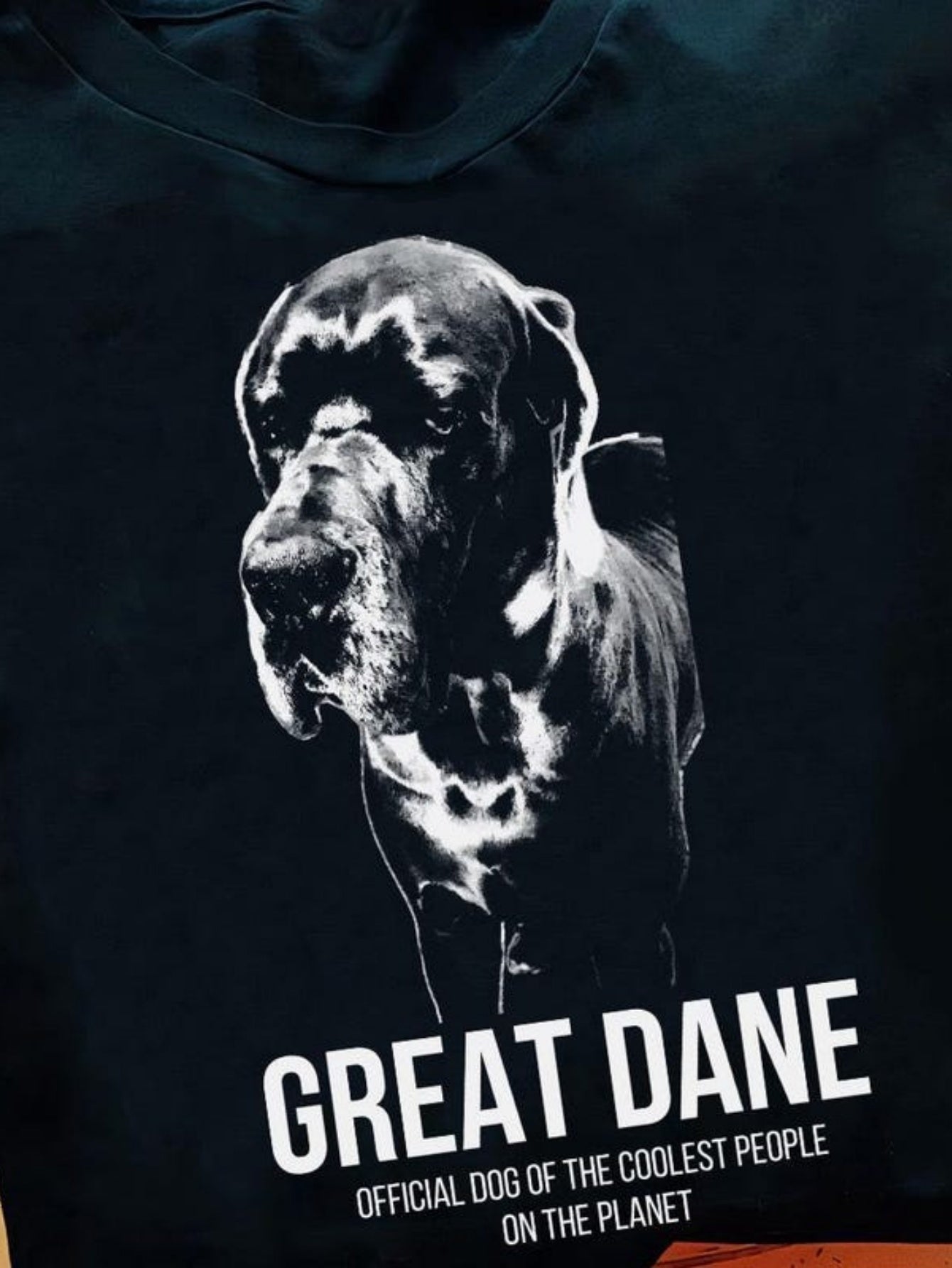 Men's Graphic T-Shirt Great Dane Majestic Black And White Portrait With Bold Statement And Graphic Dog