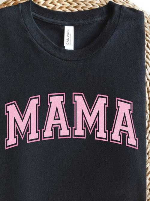 Men's Graphic T-Shirt Bold Pink Letters On Classic Black Cotton T Shirt