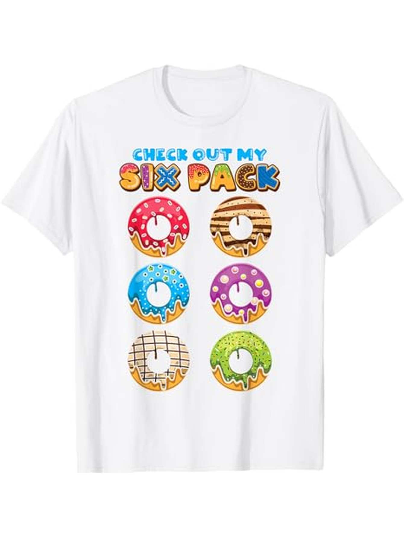 Men's Graphic T-Shirt Check Out My Colorful Sweet Donuts Pack Donut