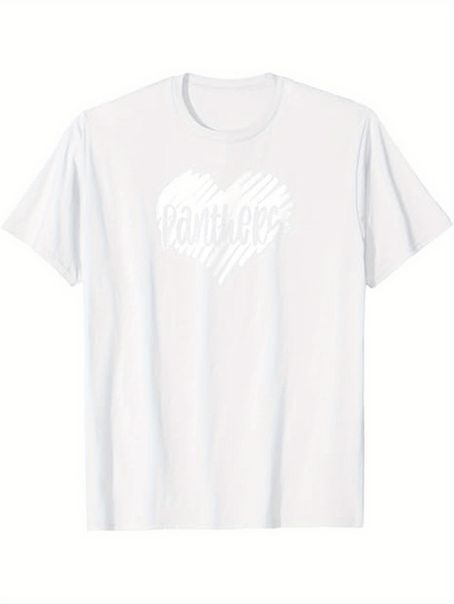 Men's Graphic T-Shirt Faith Hope Hand Drawn Heart Sketch With Bold Letters