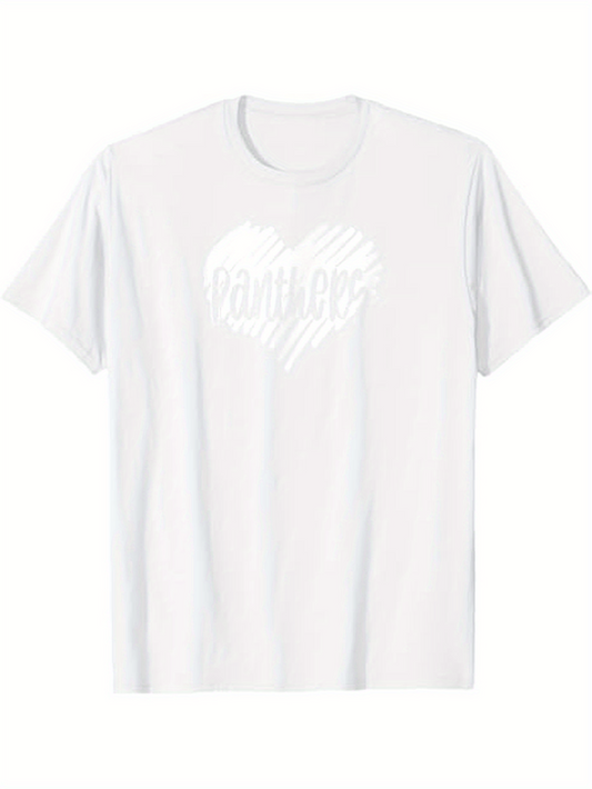Men's Graphic T-Shirt Faith Hope Hand Drawn Heart Sketch With Bold Letters