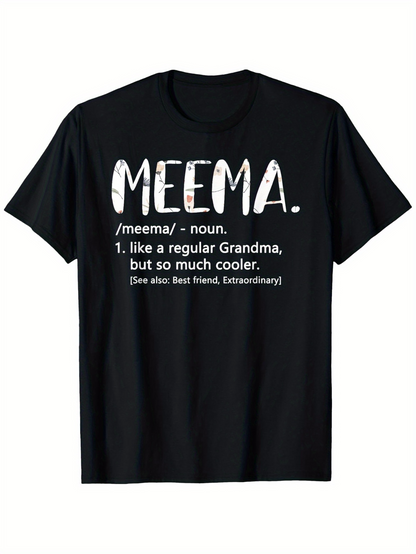 Men's Graphic T-Shirt Meema Like A Regular Grandma But So Much Cooler
