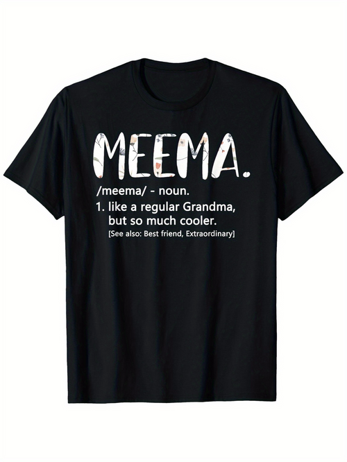 Men's Graphic T-Shirt Meema Like A Regular Grandma But So Much Cooler
