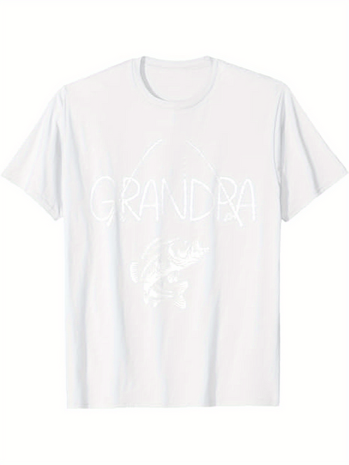 Men's Graphic T-Shirt Grandpa Handwritten Script With Playful Graphic Accents T Shirt