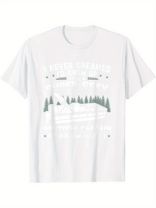 Men's Graphic T-Shirt I Never Dreamed I Would End Up Living In A Van Among Peaceful Pine Trees Under Mountain Stars