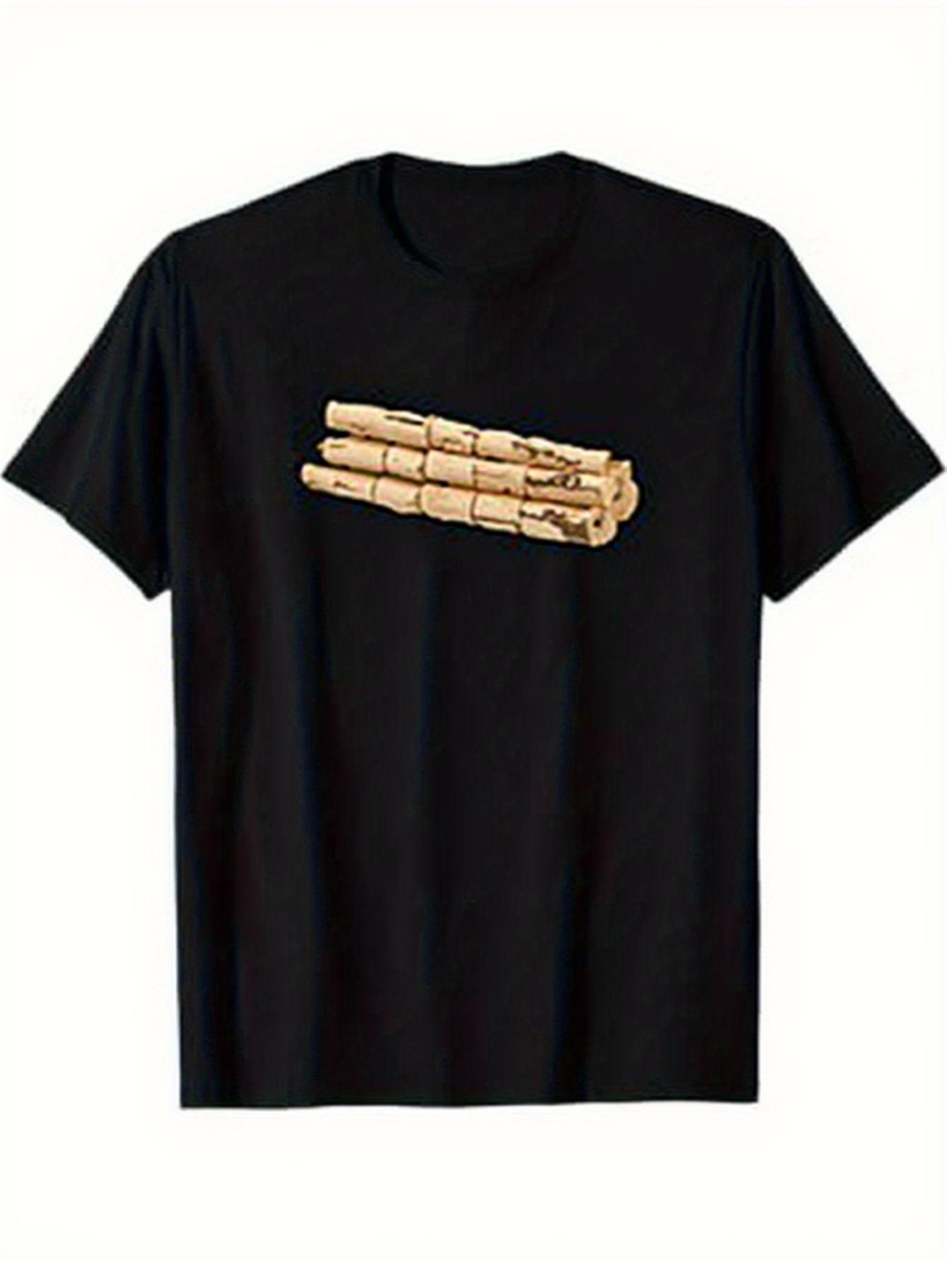 Men's Graphic T-Shirt Three Vintage Bone Skeleton Fingers Pointing Forward Hand