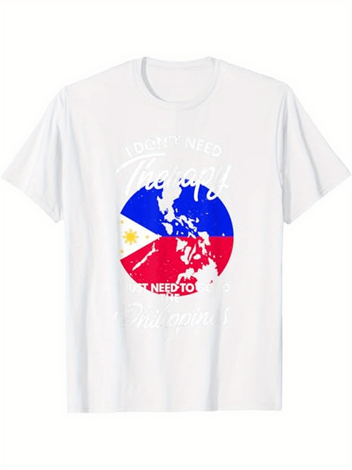 Men's Graphic T-Shirt About Life Need To Travel Adventure With Colorful Flag Map
