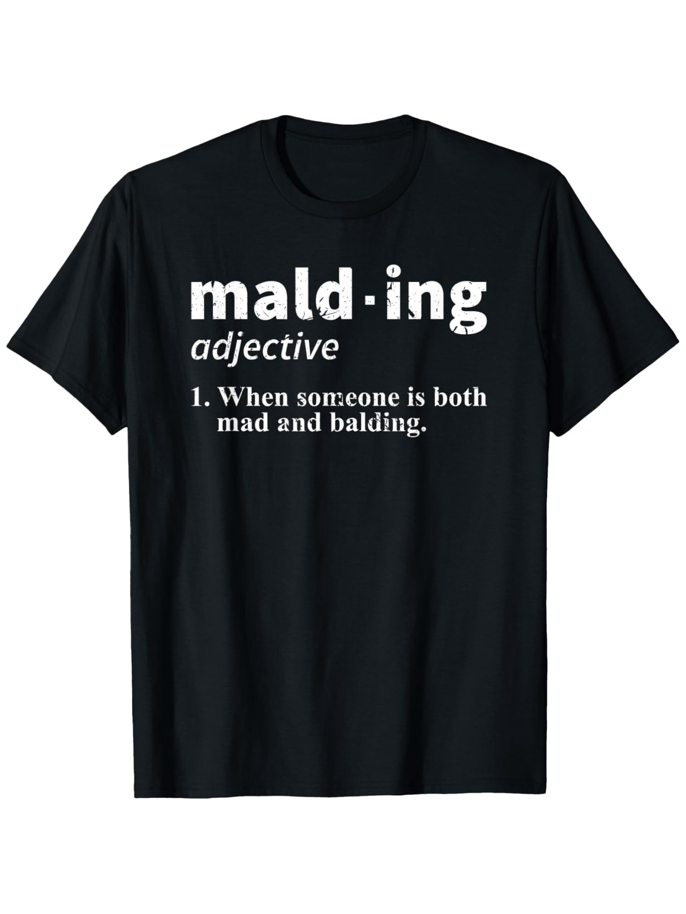 Men's Graphic T-Shirt Malding Adjective Definition Parody Design Shirt