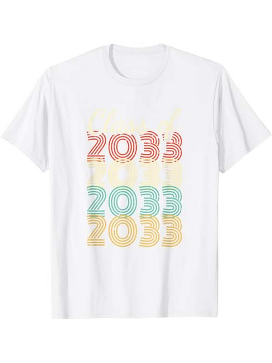 Men's Graphic T-Shirt Vibrant Pastel Lines Overlapping Vintage Year Number Design