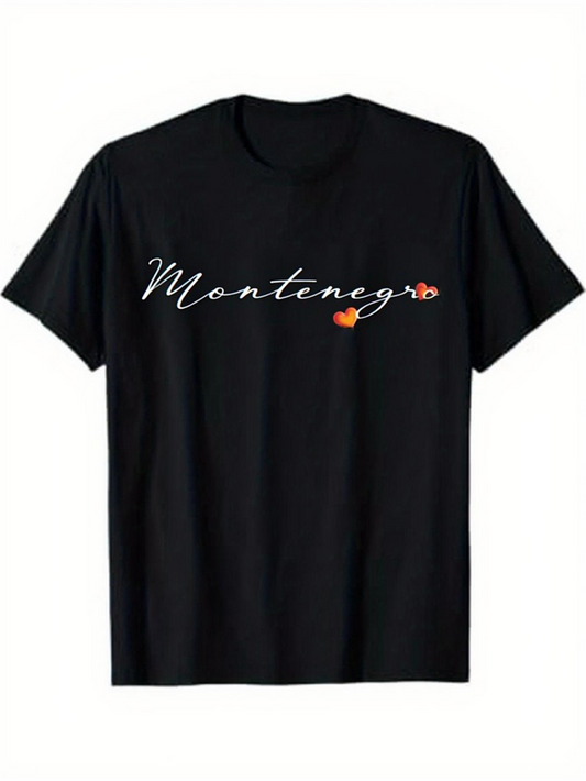 Men's Graphic T-Shirt Montenegro Summer Days With Vibrant Tropical Fish Floating Peacefully Underwater