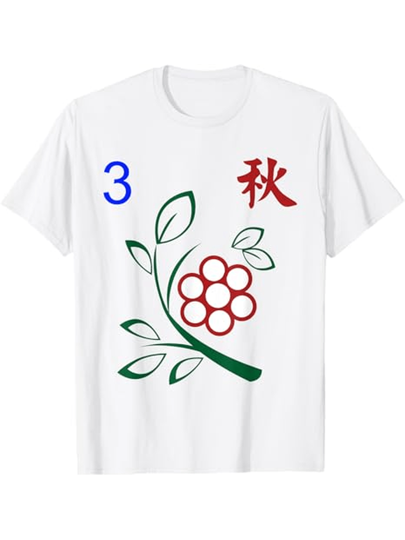 Men's Graphic T-Shirt Simple Autumn Floral Branch With Circles Flower