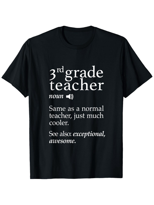 Men's Graphic T-Shirt Third Grade Teacher Definition Exceptional Quote T Shirt