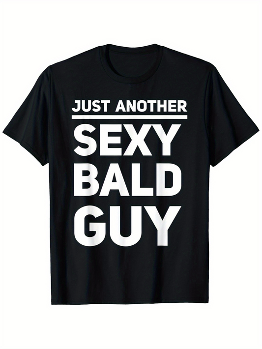 Men's Graphic T-Shirt Just Another Bold White Letters On Black Shirt Guy