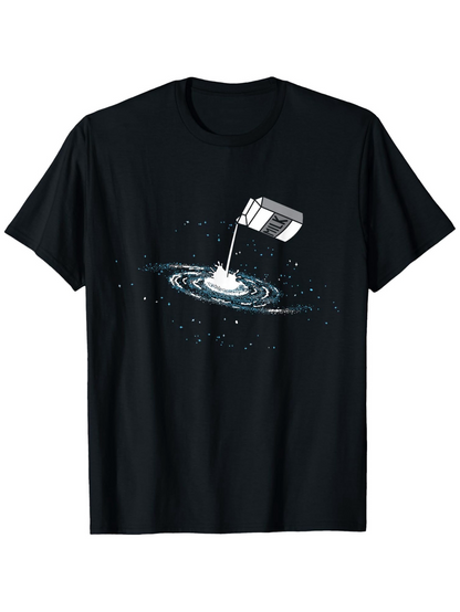 Men's Graphic T-Shirt Surreal Night Sky With Milky Way Pouring Into Cosmic Whirlpool
