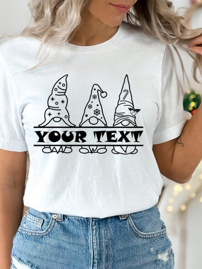 Women's Graphic T-Shirt Customizable Magic Witch Hats With Playful Patterns And Whimsical Illustration