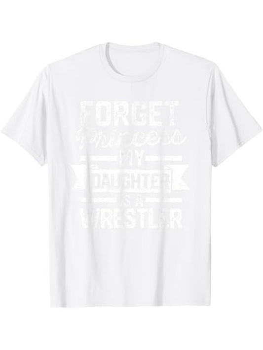 Men's Graphic T-Shirt Forget Your Words My Daughter Is A Wrestler Graphic Text Statement T Shirt