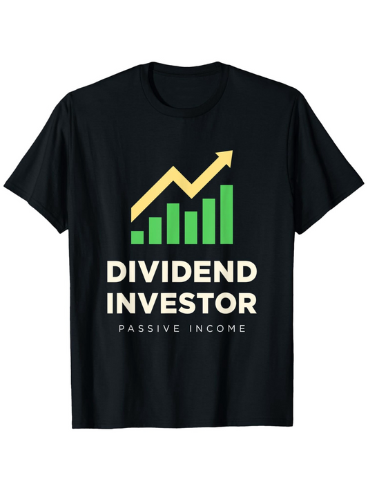 Men's Graphic T-Shirt Dividend Investor Passive Income Green Arrow Chart Graphic