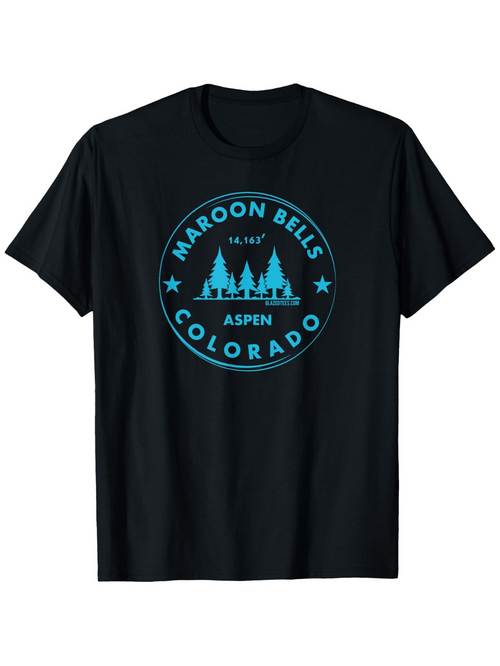 Men's Graphic T-Shirt Maroon Bells Aspen Colorado Circular Forest Graphic T Shirt