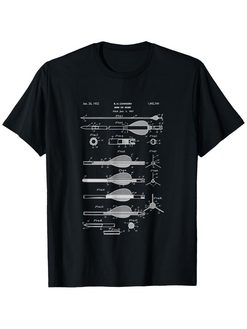 Men's Graphic T-Shirt Detailed Mechanical Drawing Blueprints With Labeled Scientific Engineering Diagram Torpedo