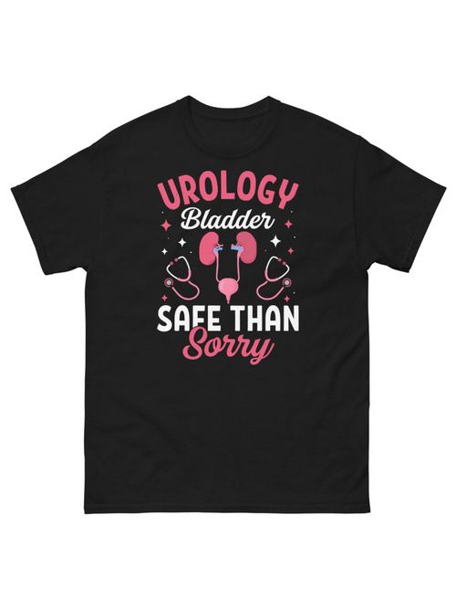 Men's Graphic T-Shirt Urology Bladder Safe Than Sorry Cartoon Organ Graphic T Shirt