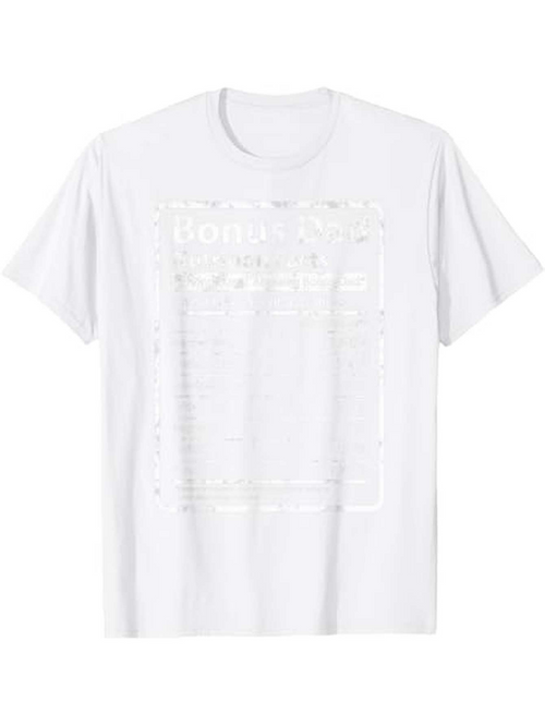Men's Graphic T-Shirt No Readable Text Subtle Rectangular Print With Distressed Texture Graphic On White Shirt