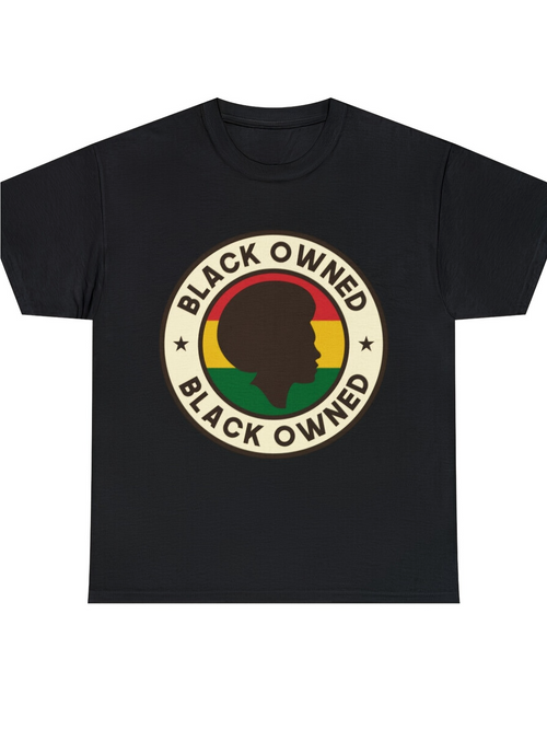 Men's Graphic T-Shirt Black Owned Retro Circle With Silhouette And Colorful African Pattern