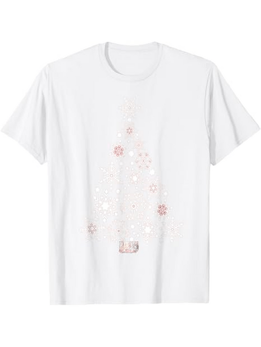 Men's Graphic T-Shirt Delicate Ornaments With Shimmering Accents Forming A Festive Christmas Tree
