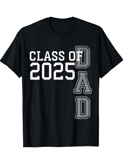 Men's Graphic T-Shirt Class Of 2025 Bold Athletic Lettering For Proud Dad