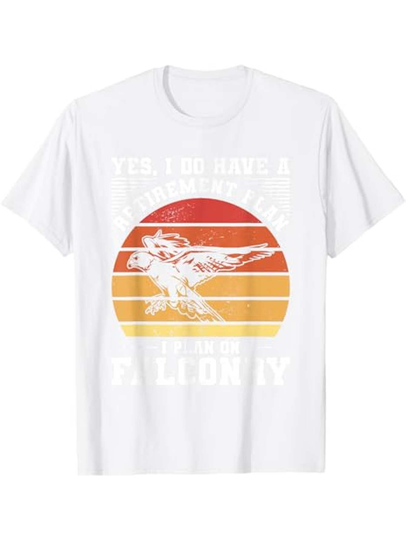Men's Graphic T-Shirt Have A Problem With My Falcon Among Sunset Stripes And Flying Bird