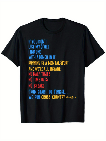 Men's Graphic T-Shirt Funny Running Quote With Motivational Text And Slogan For Runners T Shirt